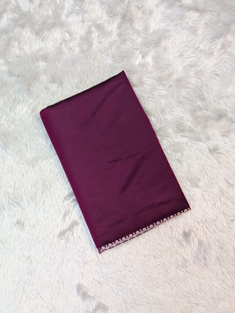 Mashru Silk Body Plain Blouse Design Saree - Image 4