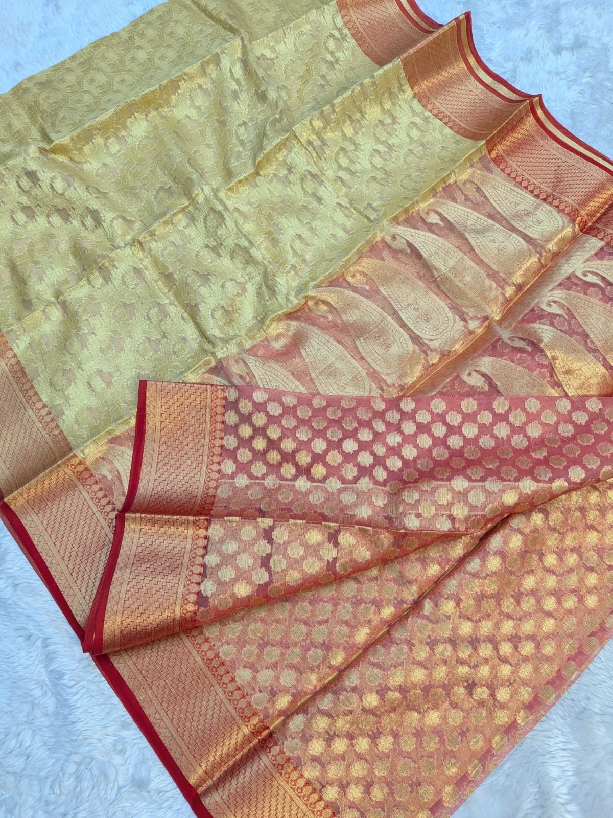 Pure Organza Patli Design Saree - Image 2