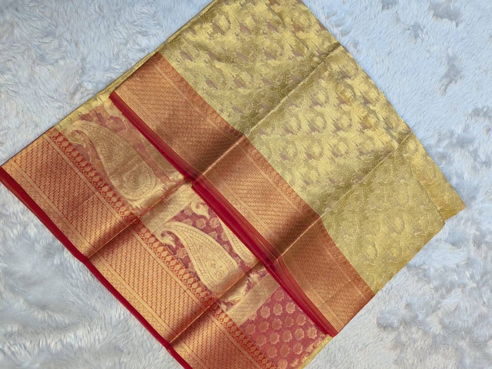 Pure Organza Patli Design Saree - Image 4