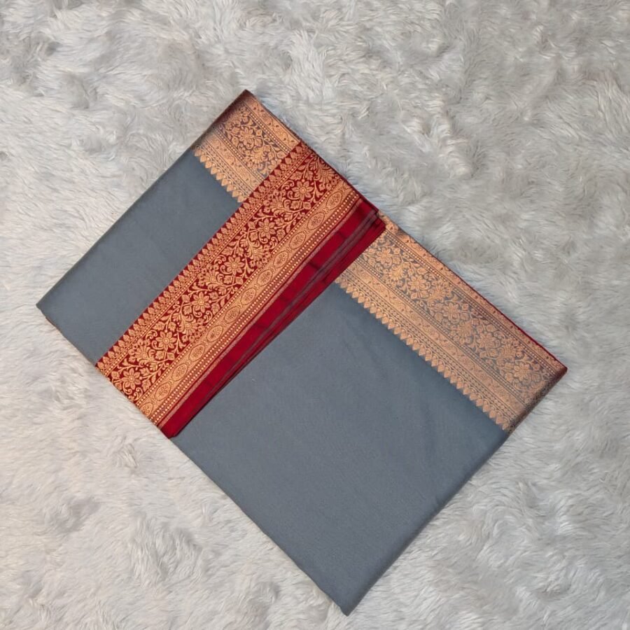 Satin Border Blouse Design Saree